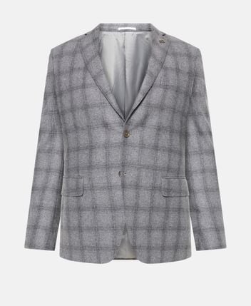 Wool-blend suit jacket