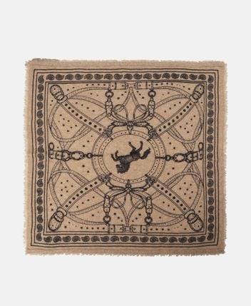 Cashmere square scarf Le Harnais