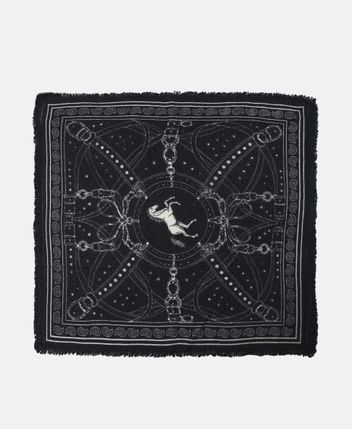 Cashmere square scarf Le Harnais