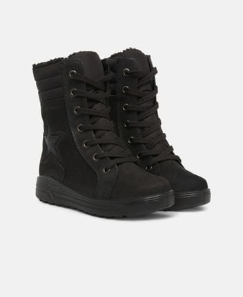Lace-up ankle boot