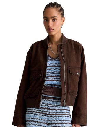 Leather blouson