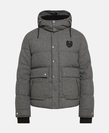 Wool-blend down jacket