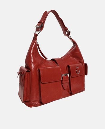 Leather shoulder bag Amelia