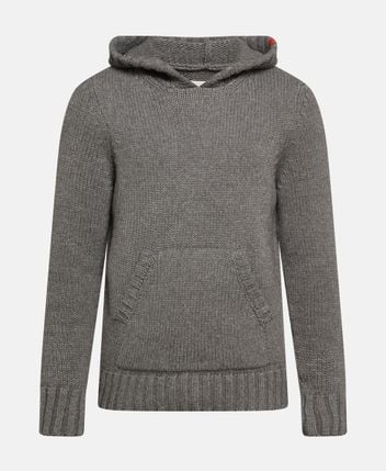 Wool-blend hooded knit jumper Ben