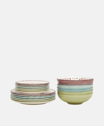 Dinnerware set, 18-piece Trattoria
