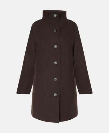 Wool-blend coat