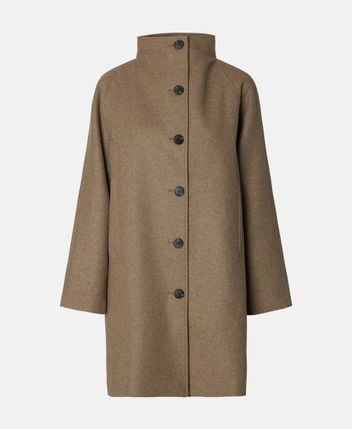 Wool-blend coat