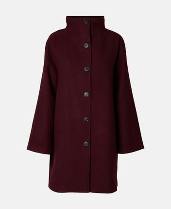 Wool-blend coat