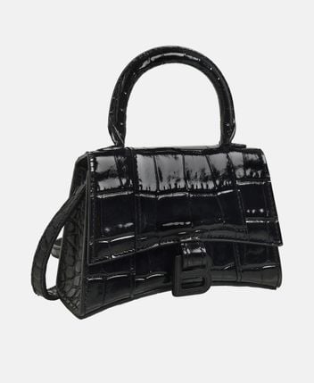 Leather Top Handle bag Hourglass