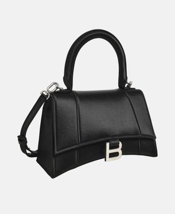 Leather Top Handle bag Hourglass