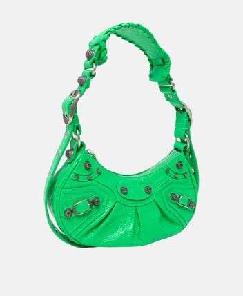 Leather shoulder bag Le Cagole