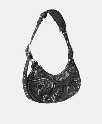 Leather shoulder bag Le Cagole