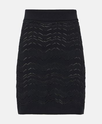 Wool-blend skirt