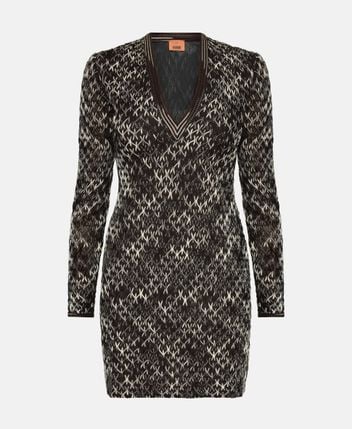 Wool-blend dress