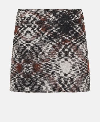 Wool-blend skirt