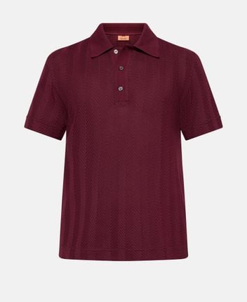 Knitted polo shirt