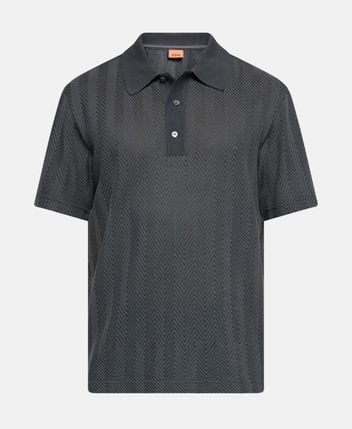 Knitted polo shirt