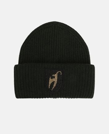 Wool beanie Gwendolin Gold Pearl