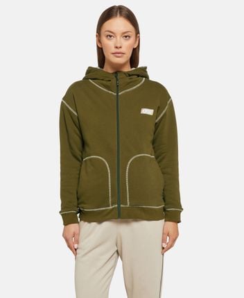 Hooded sweat jacket