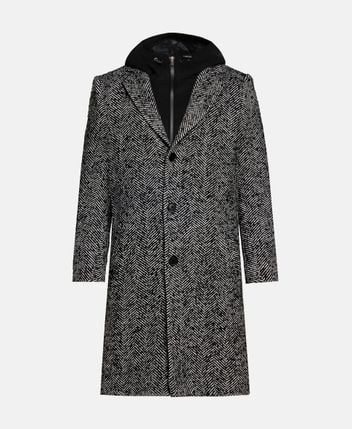 Wool-blend coat