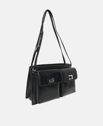 Leather shoulder bag