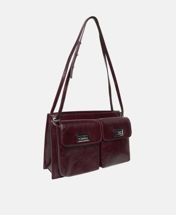 Leather shoulder bag
