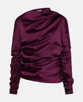 Satin shirt blouse