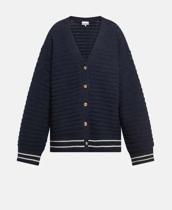 Wool-blend cardigan