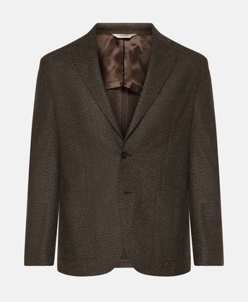 Wool-blend suit jacket