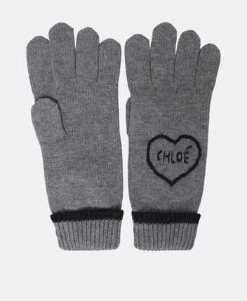 Wool-blend gloves