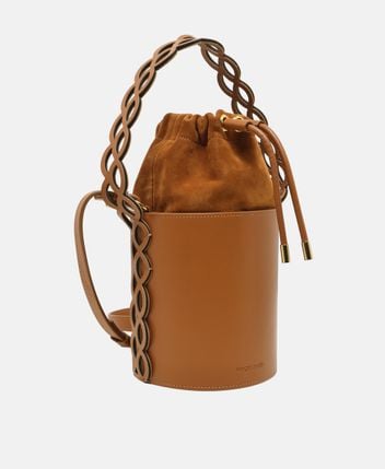 Leather bucketbag Mermaid