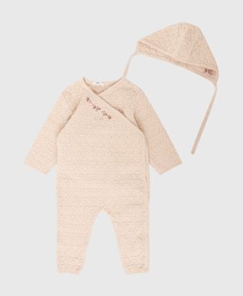 Wool-blend romper