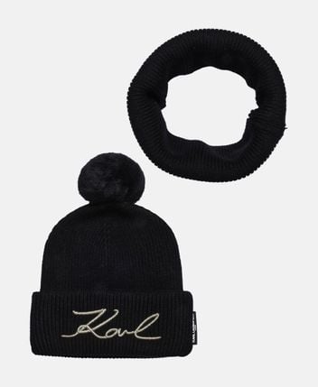 Knitted snood & beanie set