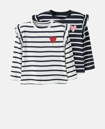 Long-sleeved top, pack of 2