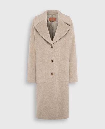 Wool-blend coat