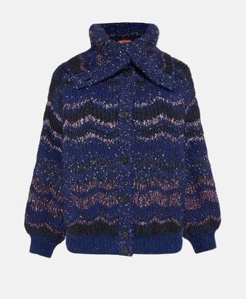 Wool-blend cardigan