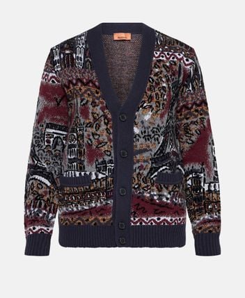 Wool-blend cardigan