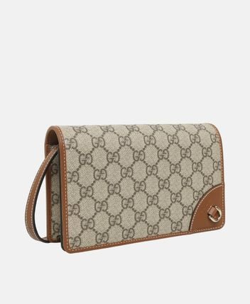 Wallet with shoulder strap GG Emblem