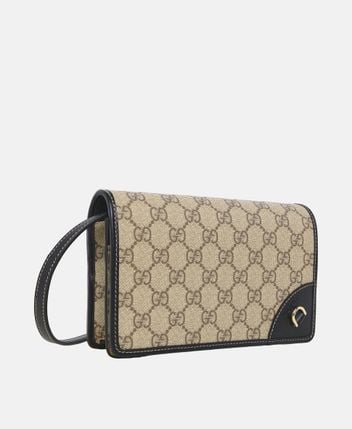 Wallet with shoulder strap GG Emblem