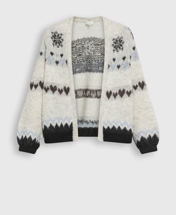 Wool-blend cardigan