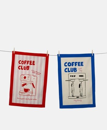 Kitchen towels, set of 2 Coffee Club