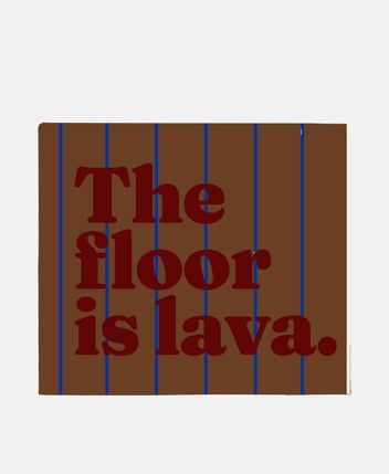 Bath mat Floor is lava