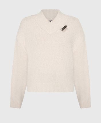 Wool-blend pullover