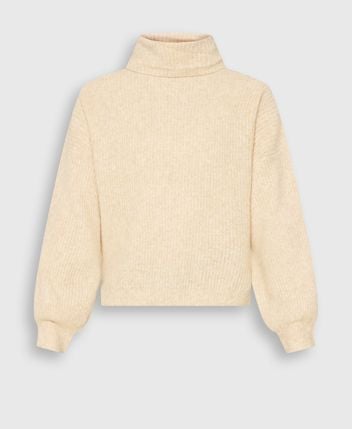 Wool-blend rollneck