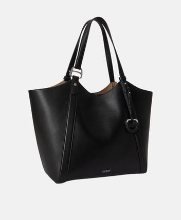 Leather tote bag