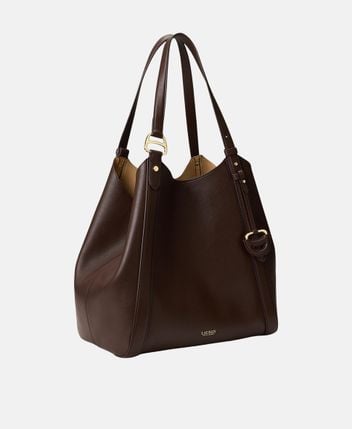 Leather tote bag