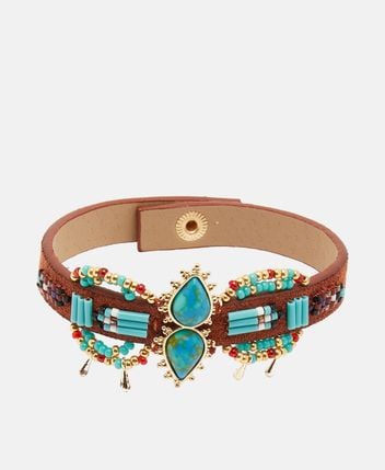 Leather bracelet Hermosa