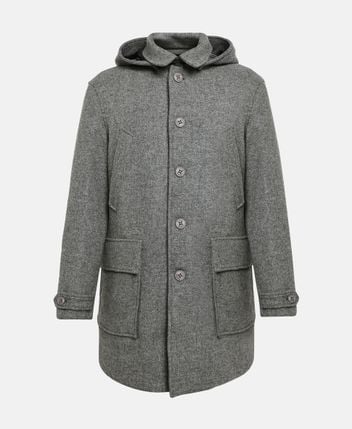Wool-blend short coat