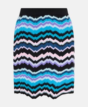 Wool-blend skirt