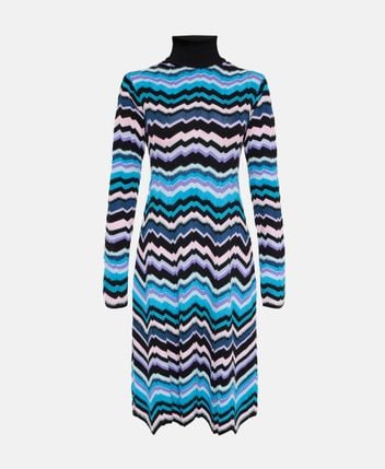 Wool-blend dress